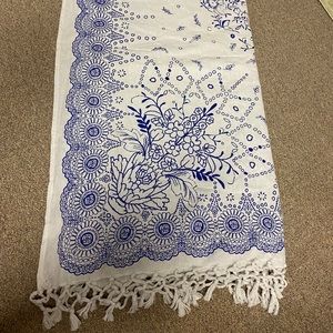 Navy blue patterned tapestry from UO